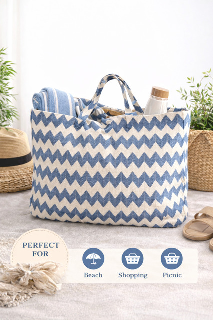 No14_Zig Zag Totebag